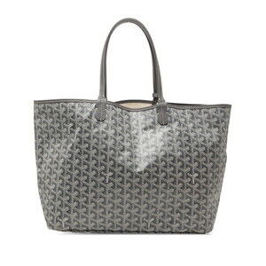 Goyard Saint Louis PM Tote Bag Shoulder Gray Leather Women's GOYARD